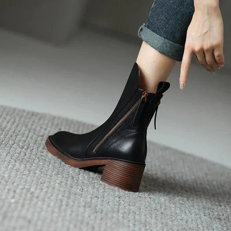 GRACE x KW™ | Leather Ankle Boots