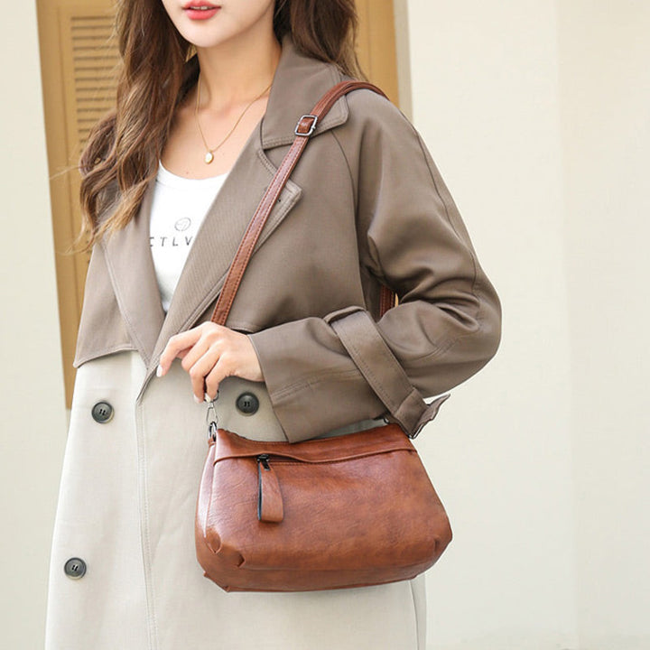 JANICE™ | Classic Leather Crossbody Bag