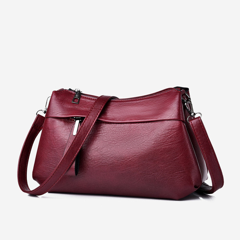 JANICE™ | Classic Leather Crossbody Bag